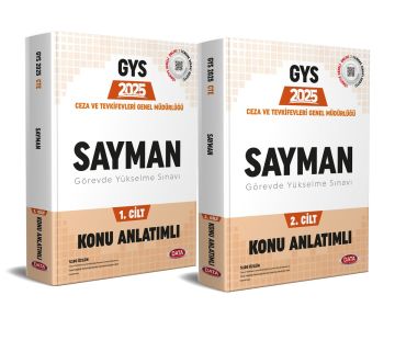 Data Yayınları 2025 GYS Ceza ve Tevkifevleri Sayman Konu Anlatımlı 1-2
