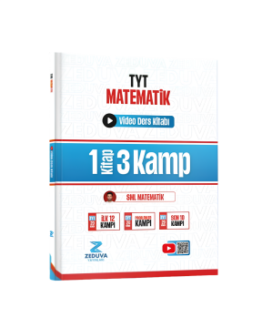 Zeduva Yayınları TYT Matematik 1 Kitap 3 Kamp Video Ders Kitabı