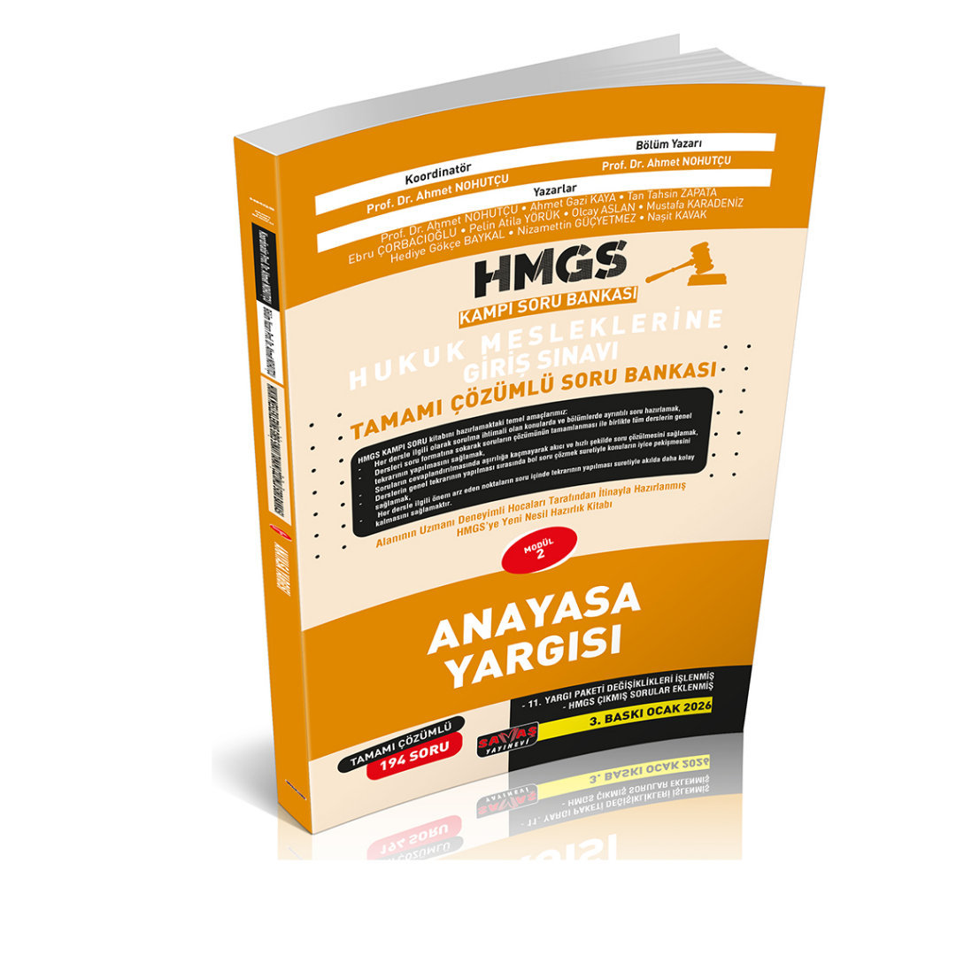 HMGS Kampı Anayasa Yargısı Soru Bankası Savaş Yayınları