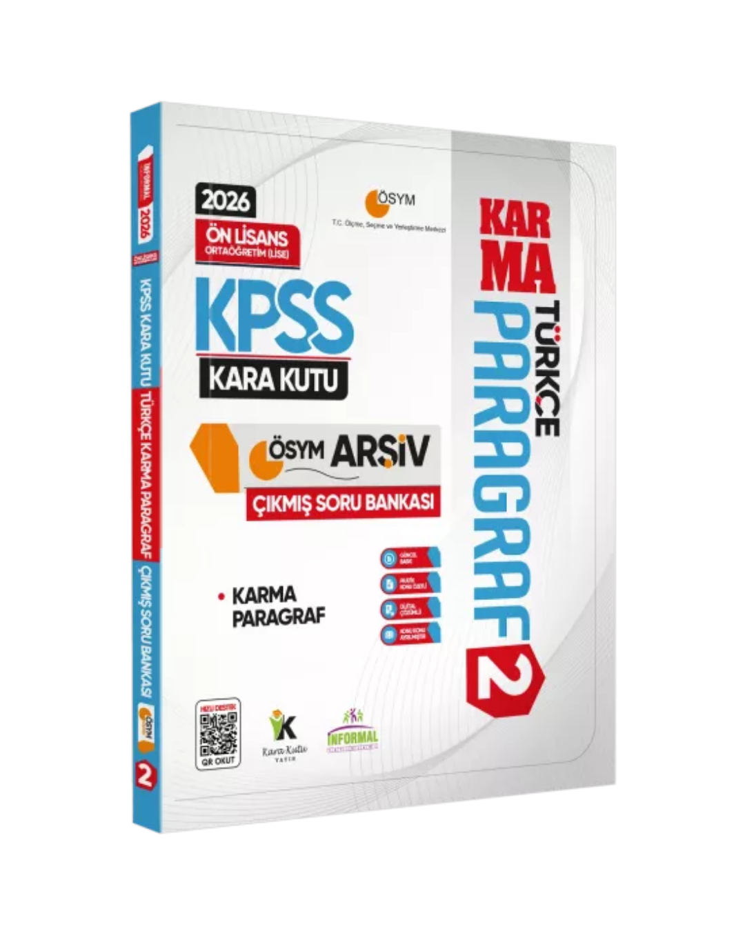2026 KPSS Önlisans/Ortaöğretim Türkçenin Kara Kutusu PARAGRAF 2 KARMA ÖSYM Çıkmış Soru Bankası İnformal Yayınları