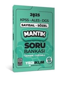 Yediiklim Yayınları 2025 KPSS ALES DGS Sayısal-Sözel Mantık Tamamı Çözümlü Soru Bankası