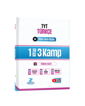 Zeduva Yayınları TYT Türkçe Saati 1 Kitap 3 Kamp Video Ders Kitabı