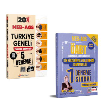 Dizgi Kitap 2026 MEB AGS Türkiye Geneli 5 Deneme & Meb Ags ÖABT Din Kültürü ve Ahlak Bilgisi Öğretmenliği 7 Deneme Seti
