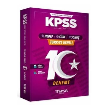 Marka Yayınları 2026 KPSS Genel Yetenek Genel Kültür Türkiye Geneli 10 Deneme