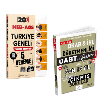 Dizgi Kitap 2026 MEB-AGS Türkiye Geneli 5 Deneme ve ÖABT DKAB İHL Öğretmenliği Son 13 Yıl Çıkmış Sınav Soruları Seti