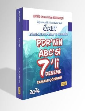 PDR’nin ABC’si ÖABT Psikolojik Danışma ve Rehberlik Tamamı Çözümlü 7 Deneme 2024 Makro Kitap