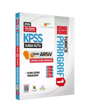 2026 KPSS Önlisans/Ortaöğretim Türkçenin Kara Kutusu KONU KONU PARAGRAF 1 ÖSYM Çıkmış Soru Bankası İnformal Yayınları