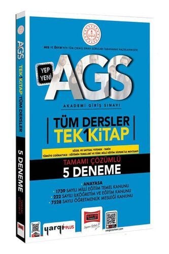 2025 MEB AGS Tüm Dersler Tek Kitap Tamamı Çözümlü 5 Deneme Yargı Yayınları
