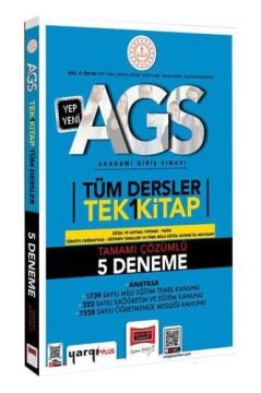 2025 MEB AGS Tüm Dersler Tek Kitap Tamamı Çözümlü 5 Deneme Yargı Yayınları