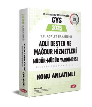 Data Yayınları GYS Adalet Bakanlığı Adli Destek ve Mağdur Hizmetleri Müdürü ve Müdür Yardımcısı Konu Anlatımlı