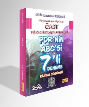 PDR’nin ABC’si ÖABT Psikolojik Danışma ve Rehberlik Dijital Çözümlü 7 Deneme 2024 Makro Kitap