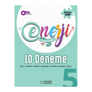 Palme Yayınları 5. Sınıf Tüm Dersler Enerji 10'lu Deneme Kitabı