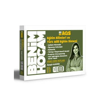2026 MEB AGS Eğitim Bilimleri ve Türk Milli Eğitim Sistemi Video Ders Notları Ayşegül Aldemir Benim Hocam Yayınları