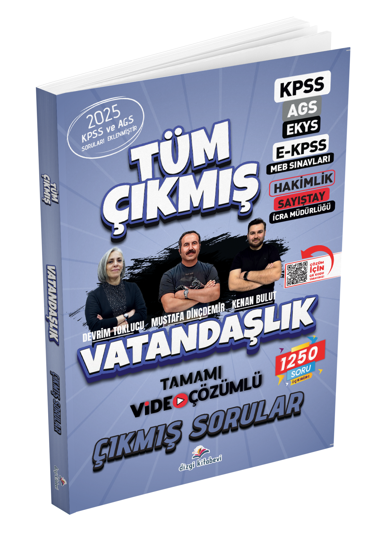 Dizgi Kitap 2026 Vatandaşlık Tüm Sınavlar Tamamı Video Çözümlü Çıkmış Sorular Devrim Toklucu Mustafa Dinçdemir Kenan Bulut