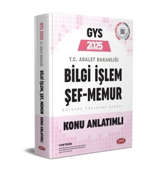 Data Yayınları GYS Adalet Bakanlığı Bilgi İşlem Müdürü - Şef (Taşra) Konu Anlatımlı