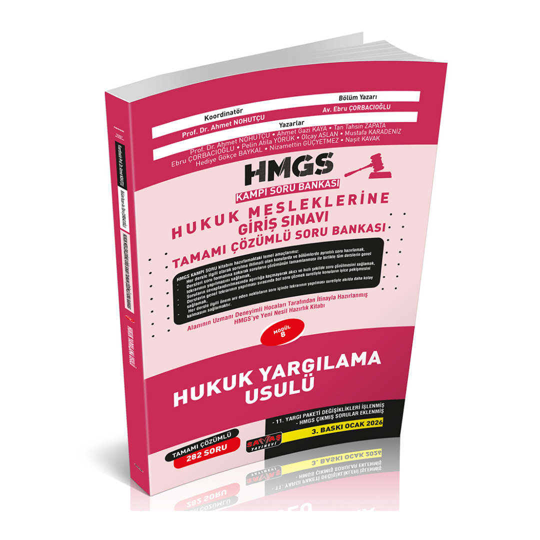 HMGS Kampı Hukuk Yargılama Usulü Soru Bankası Savaş Yayınları
