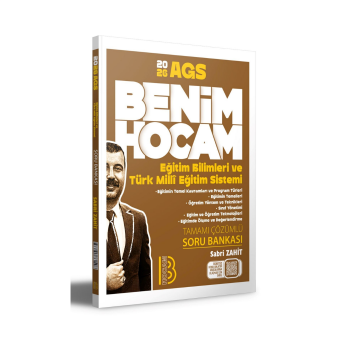 2026 MEB AGS Eğitim Bilimleri ve Türk Milli Eğitim Sistemi Tamamı Çözümlü Soru Bankası Sabri Zahit Benim Hocam Yayınları