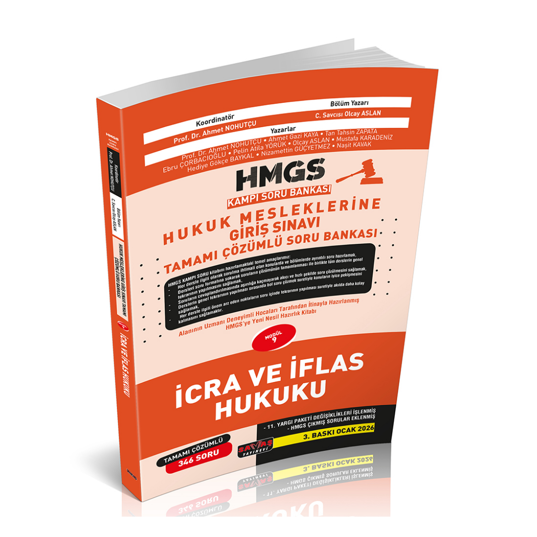 HMGS Kampı İcra ve İflas Hukuku Soru Bankası Savaş Yayınları