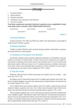 Dizgi Kitap Hukuk Atölyesi HMGS Hakimlik Hukuk Mesleklerine Giriş Sınavı Çıkmış Soru Örnekli Ticaret Hukuku Ders Notları Dr. Okan Yıldırım