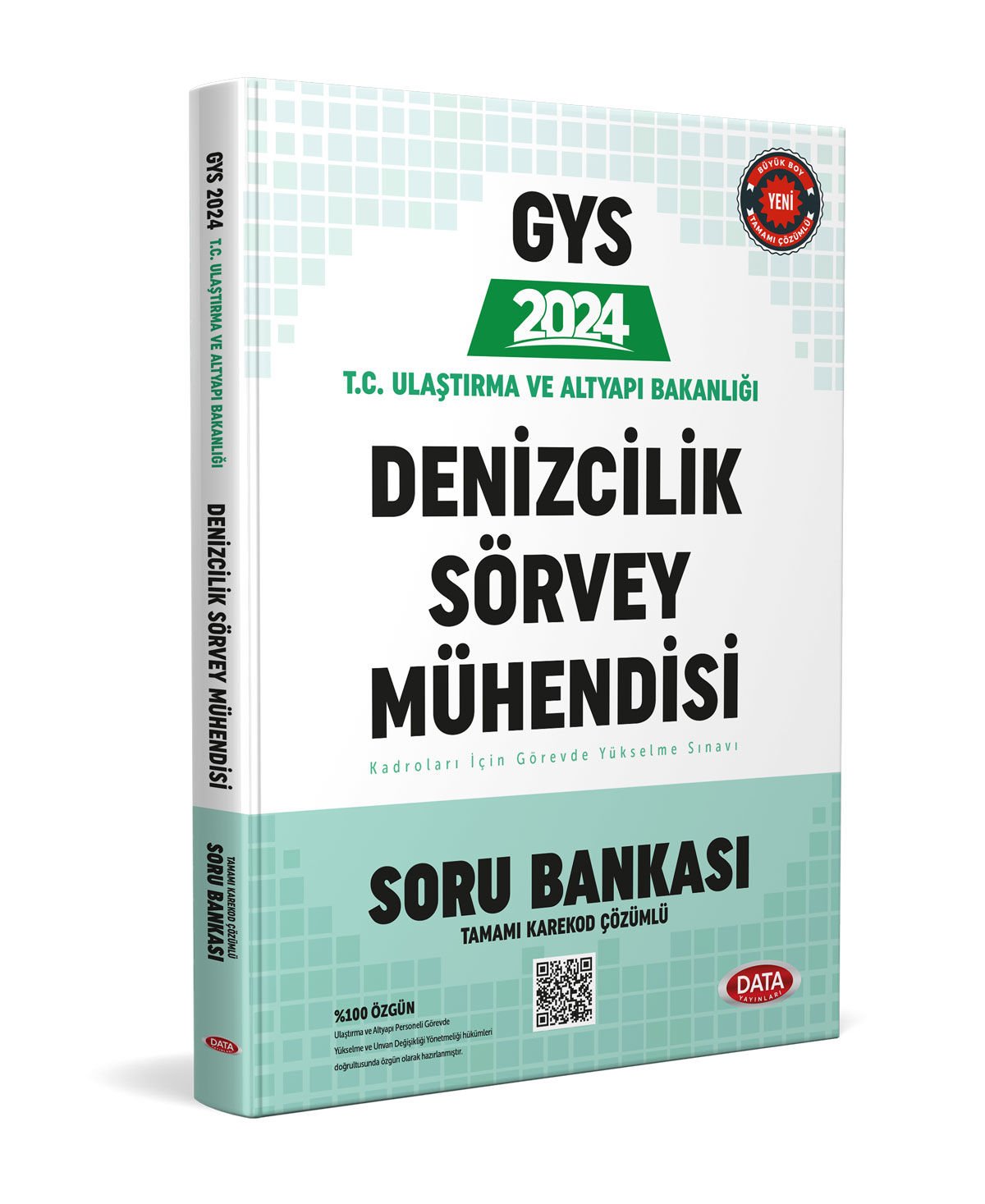 Data Yayınları 2024 GYS Ulaştırma ve Altyapı Bakanlığı Denizcilik Sörvey Mühendisi Soru Bankası - Karekod