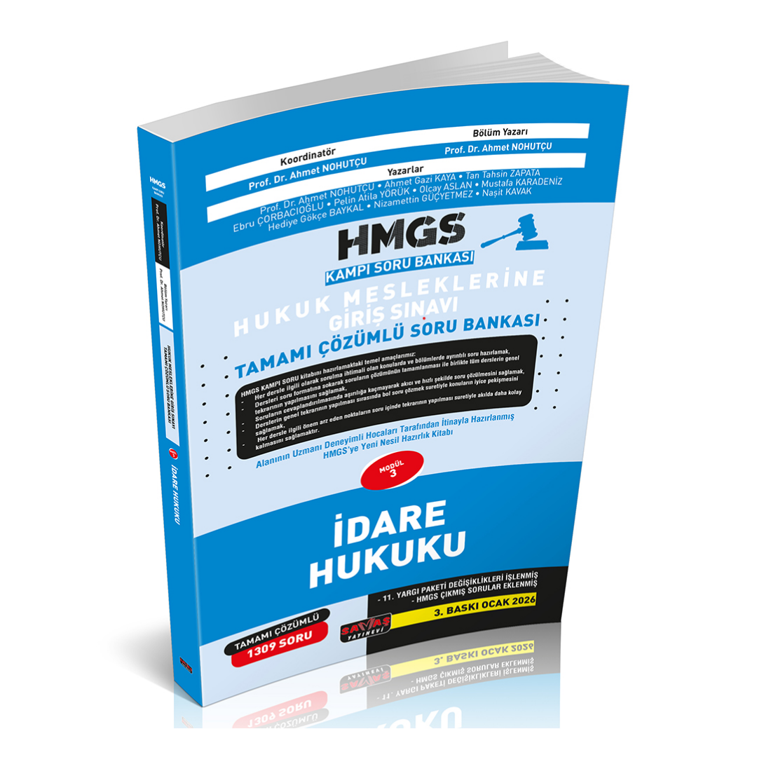 HMGS Kampı İdare Hukuku Soru Bankası Savaş Yayınları