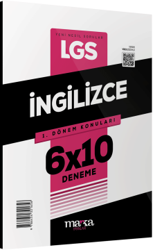 2025 LGS 1.Dönem Konuları İngilizce 6 Deneme Marka Yayınları