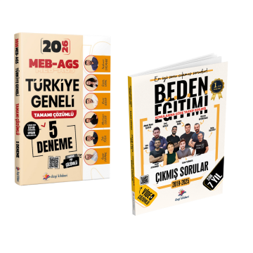 Dizgi Kitap 2026 MEB AGS Türkiye Geneli 5 Deneme & Meb Ags ÖABT Beden Eğitimi Öğretmenliği Son 7 Yıl Çıkmış Sınav Soruları Seti
