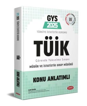 Data Yayınları 2025 GYS Türkiye İstatistik Kurumu (TÜİK) Konu Anlatımlı