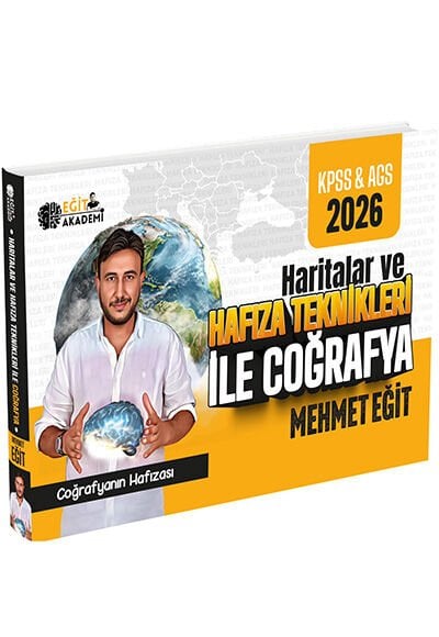 Eğit Akademi 2026 KPSS MEB-AGS Haritalar ve Hafıza Teknikleri ile Coğrafya - Mehmet Eğit Eğit Akademi