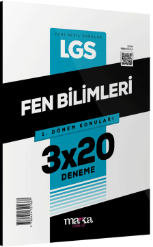 Marka Yayınları 2026 LGS 1. Dönem Konuları Fen Bilimleri 3 Deneme