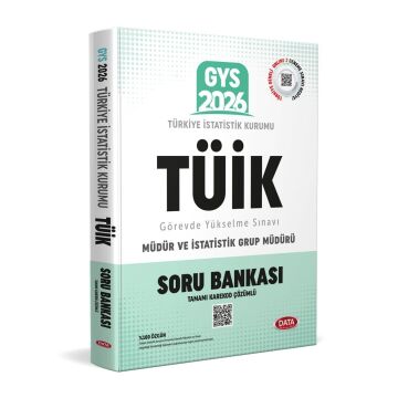 Data Yayınları 2026 Türkiye İstatistik Kurumu (TÜİK) GYS Soru Bankası - Karekod Çözümlü
