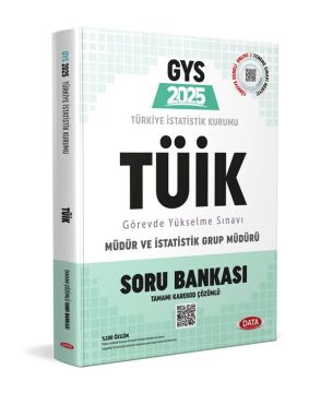 Data Yayınları 2025 GYS Türkiye İstatistik Kurumu (TÜİK) Soru Bankası - Karekod Çözümlü