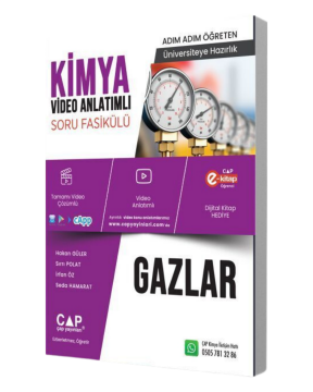 Çap Yayınları Üniversiteye Hazırlık Kimya Gazlar Konu Anlatımlı Soru Bankası