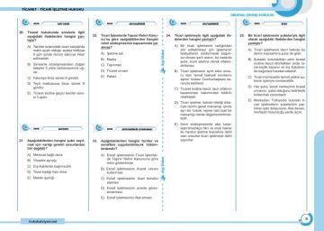 Dizgi Kitap Hukuk Atölyesi Hakimlik HMGS Hukuk Mesleklerine Giriş Sınavı Ticaret Hukuku Tamamı Çözümlü Çıkmış Sorular Mustafa Dinçdemir