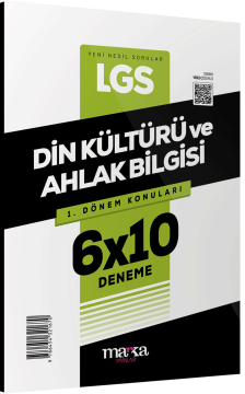 2026 LGS 1.Dönem Konuları Din Kültürü ve Ahlak Bilgisi 6 Deneme Marka Yayınları
