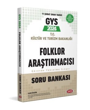 Data Yayınları 2024 GYS Kültür ve Turizm Bakanlığı Folklor Araştırmacısı Soru Bankası