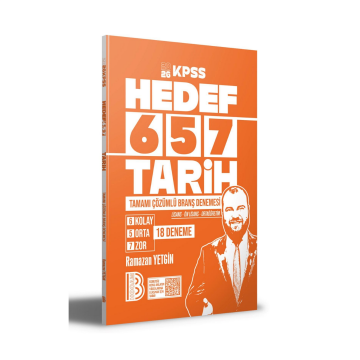 2026 KPSS Tarih 18 Deneme Benim Hocam Yayınları