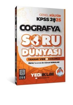 Yediiklim Yayınları 2025 KPSS Genel Kültür Coğrafya Tamamı Video Çözümlü Soru Dünyası