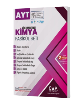 Çap Yayınları AYT Kimya Video Anlatımlı Fasikül Seti