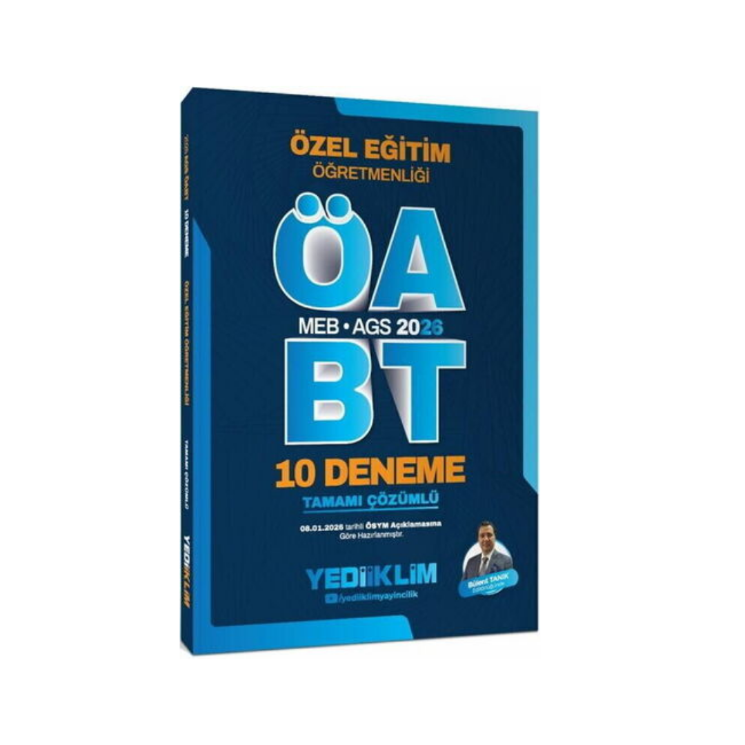 2026 Meb-Ags Öabt Özel Eğitim Öğretmenliği Tamamı Çözümlü 10 Deneme Yediiklim Yayınları