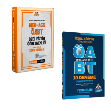 2026 MEB AGS ÖABT Özel Eğitim Soru Bankası Pegem Yayınları & MEB AGS ÖABT Özel Eğitim Öğretmenliği 10 Deneme Yediiklim Seti