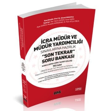 İcra Müdür ve Müdür Yardımcılığı Son Tekrar Soru Bankası Savaş Yayınları