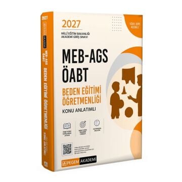 Pegem Yayınları 2027 MEB-AGS ÖABT Beden Eğitimi Öğretmenliği Konu Anlatımlı