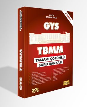 TBMM GYS Tamamı Çözümlü Soru Bankası 2. Baskı 2025
