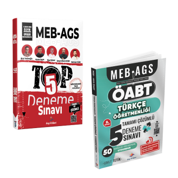 Dizgi Kitap 2026 MEB AGS TOP 5 Fasiküller Halinde 5 Deneme & Meb Ags ÖABT Türkçe Öğretmenliği 5 Deneme Seti