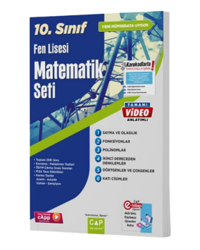 Çap Yayınları 10. Sınıf Fen Lisesi Matematik Seti