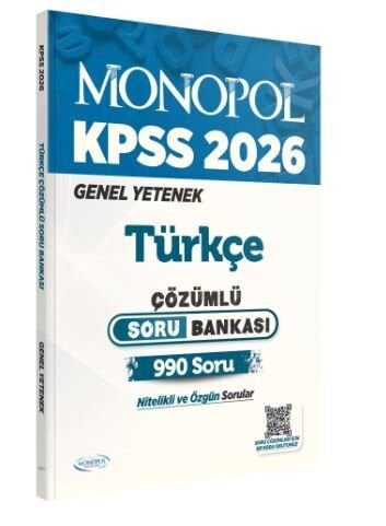 2025 Kpss Genel Yetenek Türkçe Tamamı Çözümlü Soru Bankası Monopol Yayınları