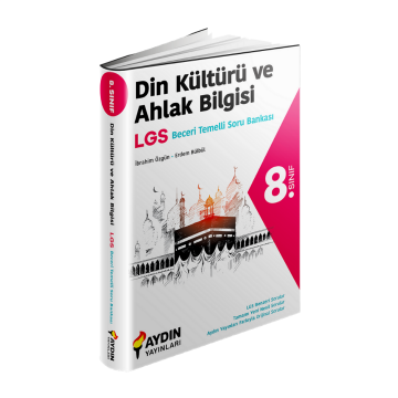 Aydın Yayınları 8. Sınıf LGS Din Kültürü ve Ahlak Bilgisi Beceri Temelli Soru Bankası