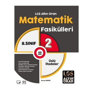 Palme Yayınları 8. Sınıf LGS Altın Oran Matematik Fasikülleri 2 Üslü İfadeler