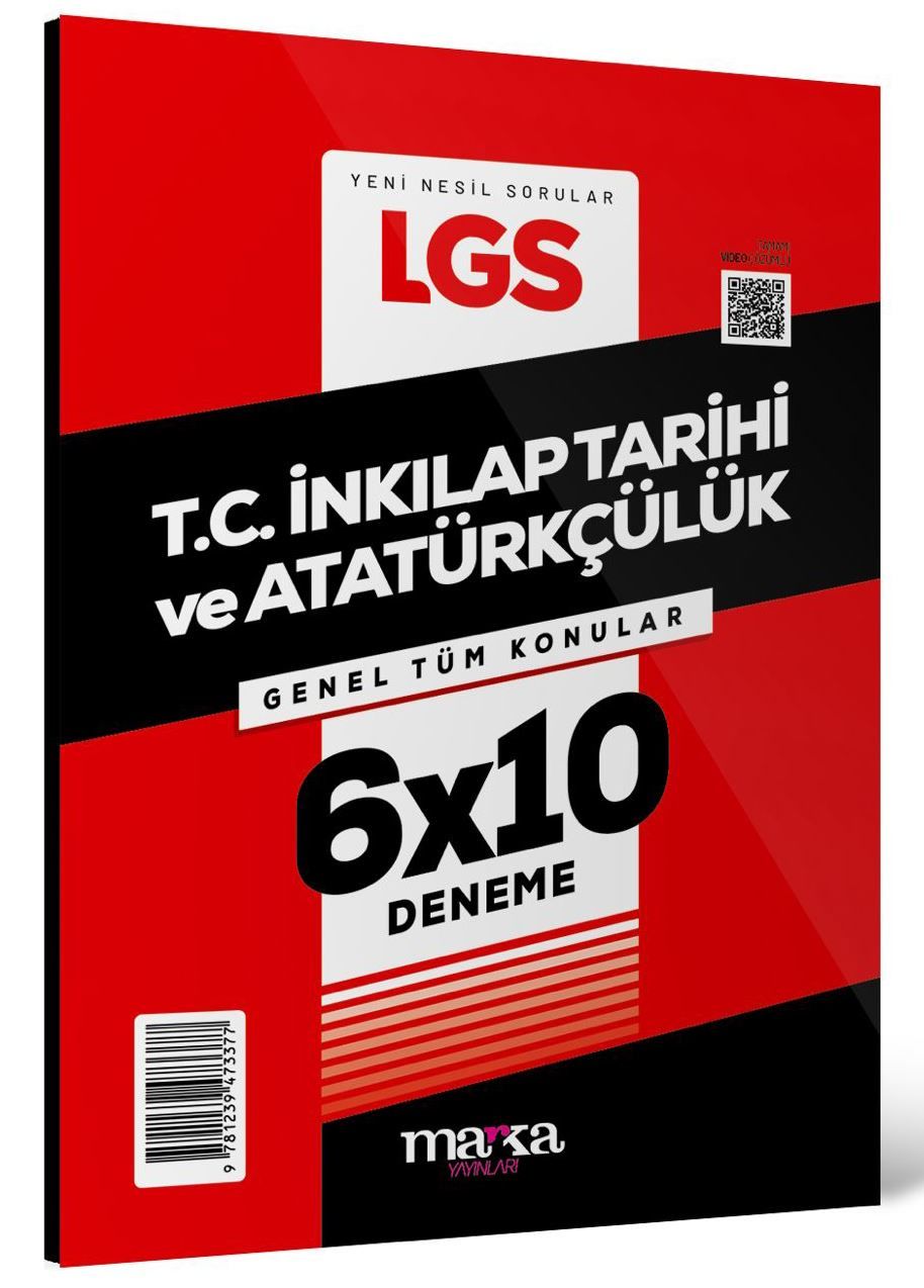 2026 LGS Genel Tüm Konular T.C. İnkılap Tarihi ve Atatürkçülük 6 Deneme Marka Yayınları